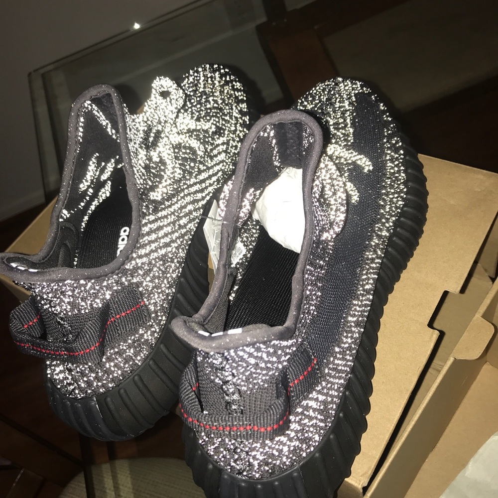 YEEZY 350 V2 BLACK REFLECTIVE - Picture 4 of 6